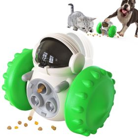 PawPartner Dog Tumbler - Interactive Toys - Increases Pet IQ - Slow Feeder - Swing Training Food Dispenser (Color: Green, Ships From: China)